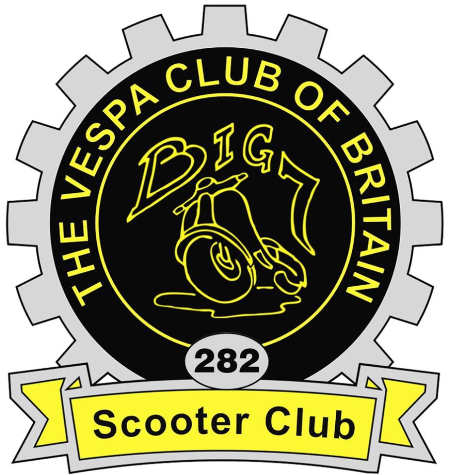 Big 7 Vespa Club Of Britain Sticker - Click Image to Close